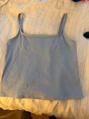 Vuori Light Blue Ribbed Camisole Tank